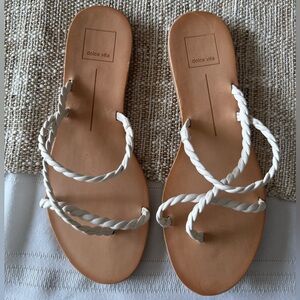 Dolce Vita Cream Braided Sandals
